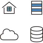 Remote Telework Illustration SVG Icon